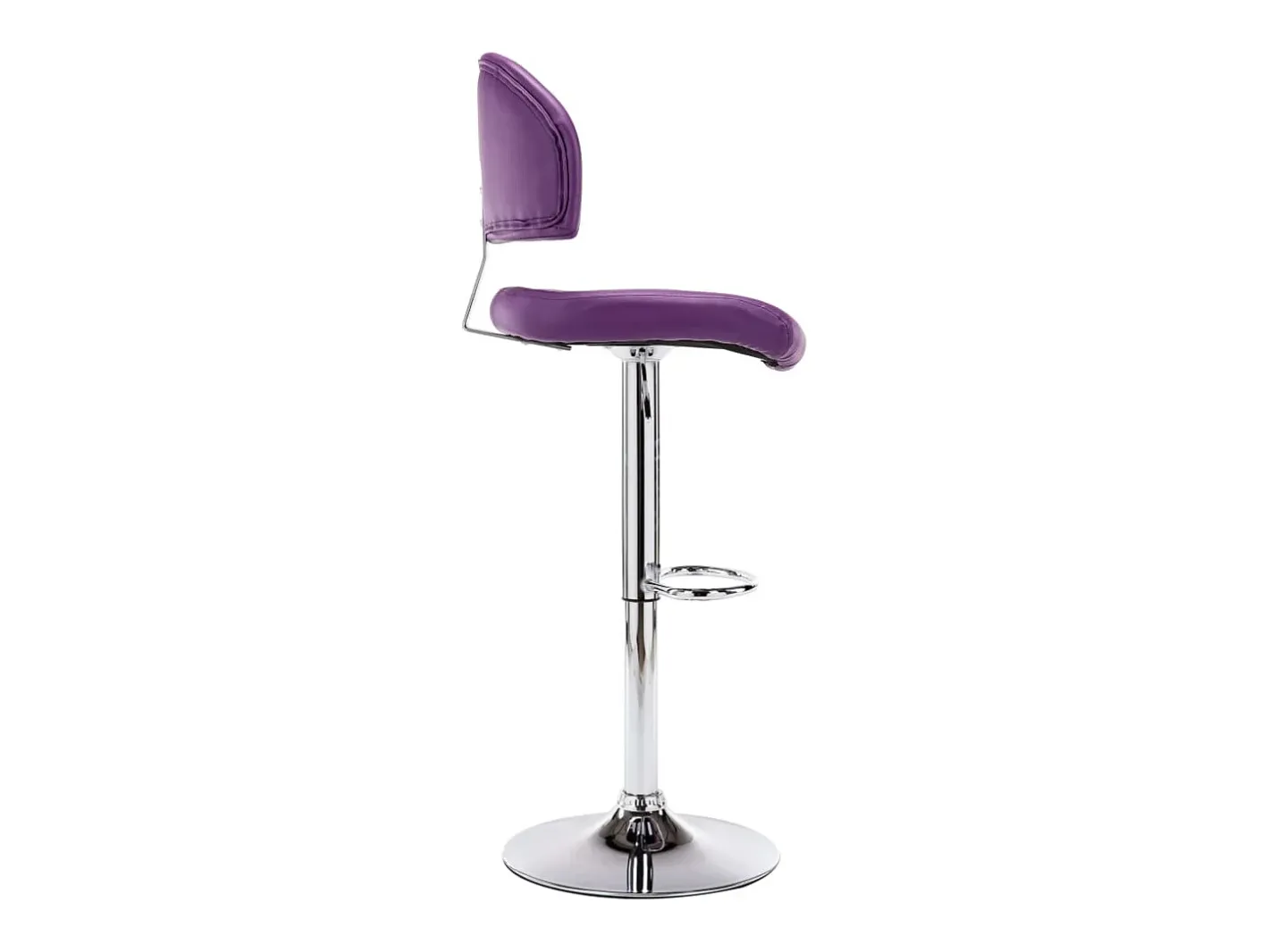 vidaxl Banco*Bancos de bar 2 pcs couro artificial roxo Violeta