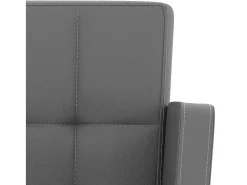 vidaxl Banco*Bancos de bar 2 pcs couro artificial Cinzento