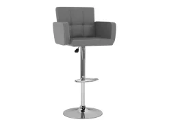 vidaxl Banco*Bancos de bar 2 pcs couro artificial Cinzento