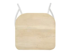 vidaxl Banco*Bancos de bar 2 pcs madeira de mangueira maciça Natural claro