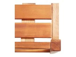 vidaxl Banco*Bancos de bar 2 pcs madeira de acácia maciça Natural claro