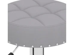 vidaxl Banco*Bancos de bar 2 pcs tecido Cinzento