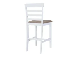vidaxl Banco*Bancos de bar 2 pcs tecido Branco