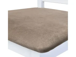 vidaxl Banco*Bancos de bar 2 pcs tecido Branco