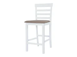 vidaxl Banco*Bancos de bar 2 pcs tecido Branco