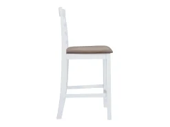 vidaxl Banco*Bancos de bar 2 pcs tecido Branco