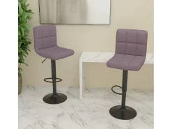Bancos de bar 2 pcs tecido cinzento-acastanhado*vidaxl Sale