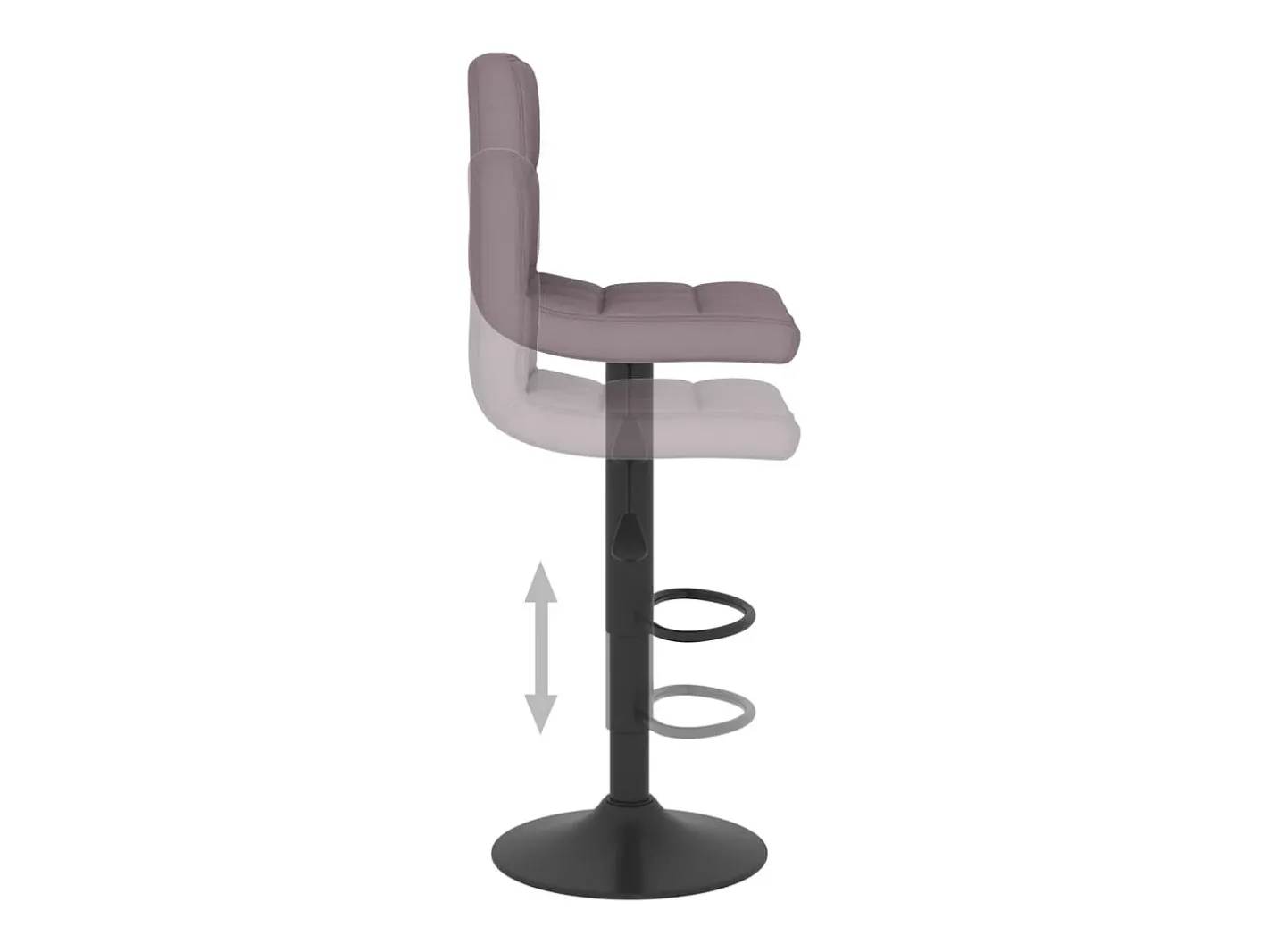 Bancos de bar 2 pcs tecido cinzento-acastanhado*vidaxl Sale