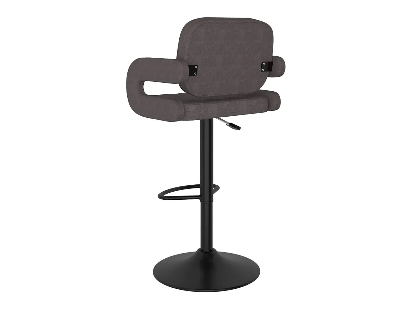 Outlet Bancos de bar 2 pcs tecido cinzento-acastanhado Banco
