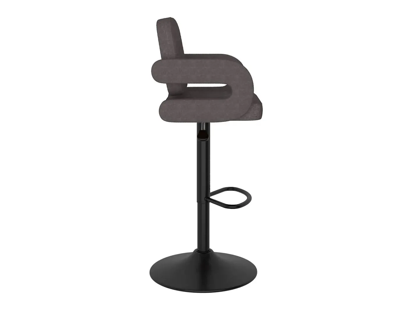 Outlet Bancos de bar 2 pcs tecido cinzento-acastanhado Banco