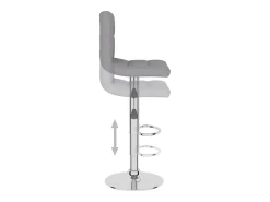 vidaxl Banco*Bancos de bar 2 pcs tecido -claro Cinzento