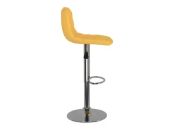 vidaxl Banco*Bancos de bar 2 pcs tecido Amarelo