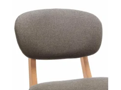 vidaxl Banco*Bancos de bar 2 pcs tecido cinzento-acastanhado Taupe