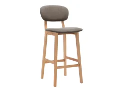 vidaxl Banco*Bancos de bar 2 pcs tecido cinzento-acastanhado Taupe
