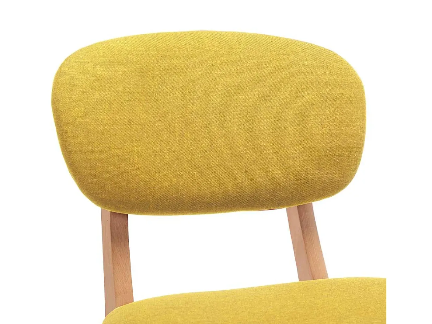 vidaxl Banco*Bancos de bar 2 pcs tecido mostarda Amarelo