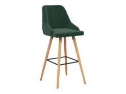 vidaxl Banco*Bancos de bar 2 pcs veludo -escuro Verde