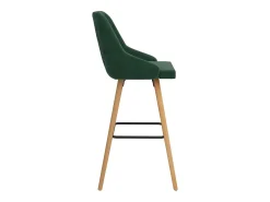 vidaxl Banco*Bancos de bar 2 pcs veludo -escuro Verde