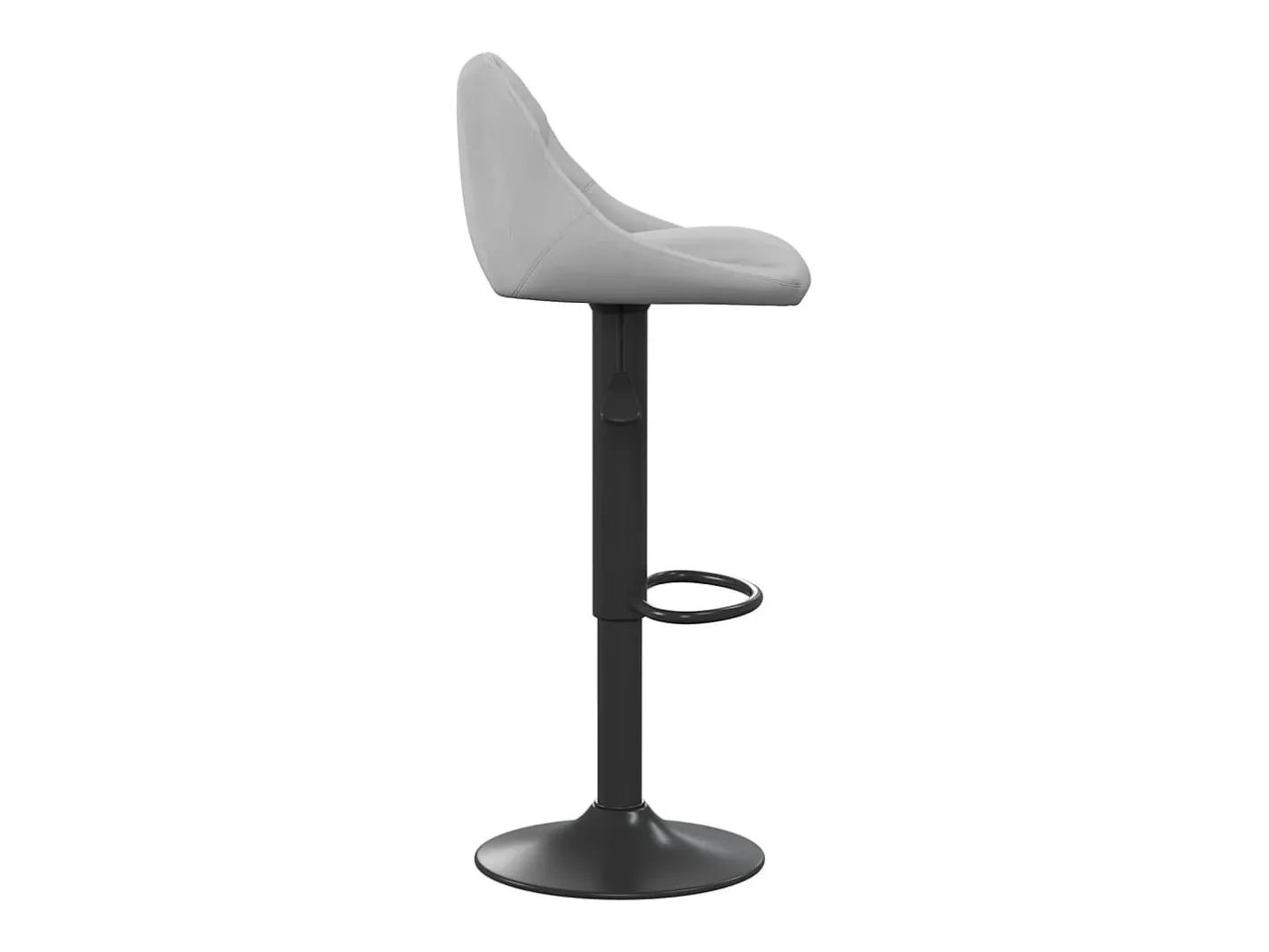 vidaxl Banco*Bancos de bar 2 pcs veludo -claro Cinzento