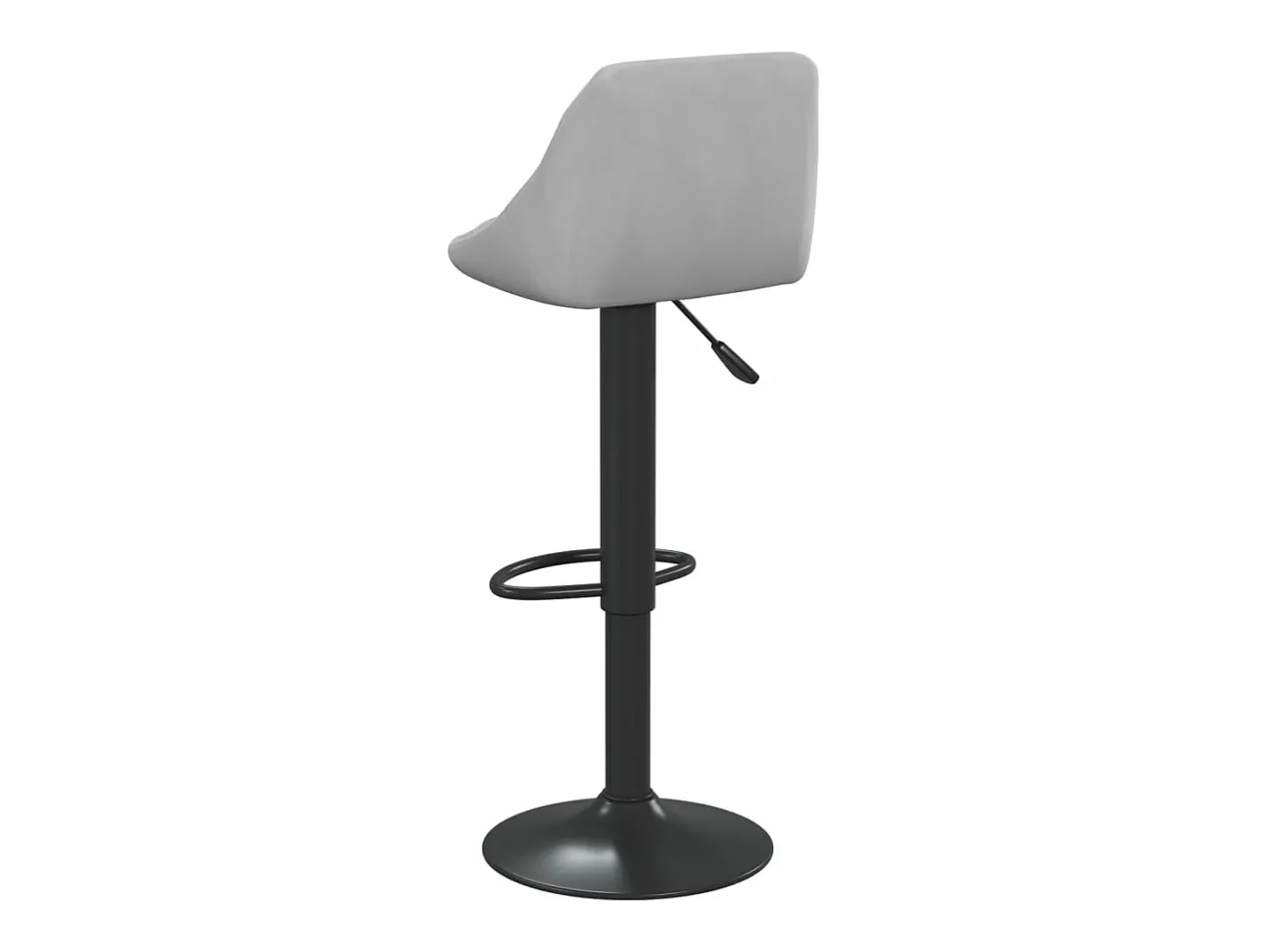 vidaxl Banco*Bancos de bar 2 pcs veludo -claro Cinzento