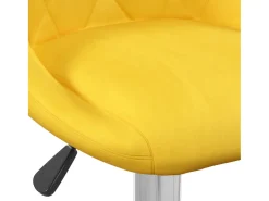 vidaxl Banco*Bancos de bar 2 pcs veludo mostarda Amarelo