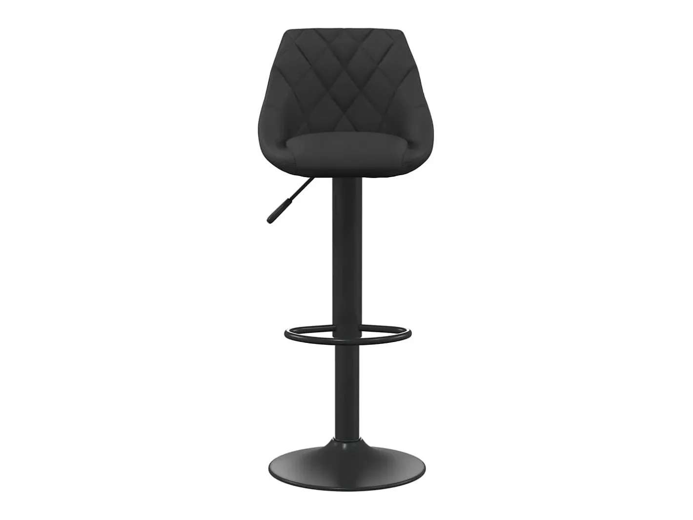 vidaxl Banco*Bancos de bar 2 pcs veludo Preto