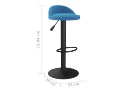 Bancos de bar 2 pcs veludo^vidaxl Outlet