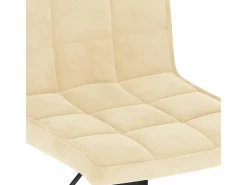 vidaxl Banco*Bancos de bar 2 pcs veludo Creme