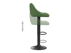 vidaxl Banco*Bancos de bar 2 pcs veludo -escuro Verde