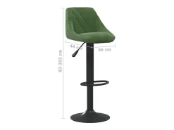 vidaxl Banco*Bancos de bar 2 pcs veludo -escuro Verde