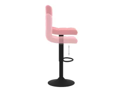 vidaxl Banco*Bancos de bar 2 pcs veludo Rosa