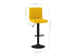 Sale Bancos de bar 2 pcs veludo mostarda Banco