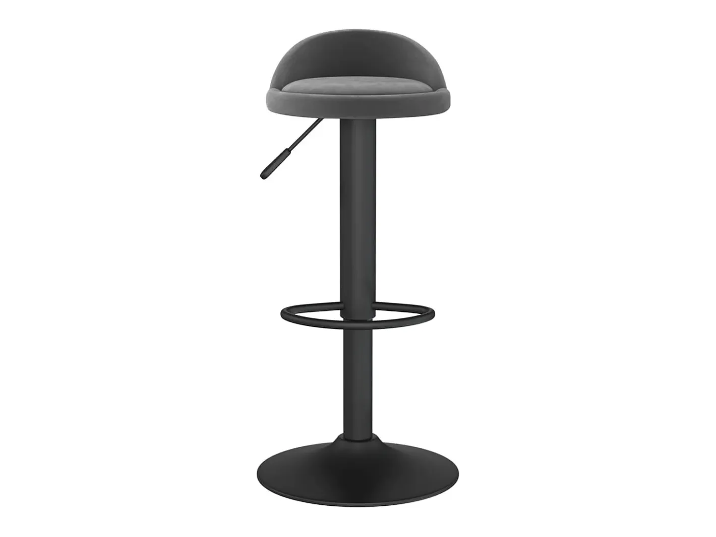 vidaxl Banco*Bancos de bar 2 pcs veludo -escuro Cinzento