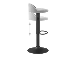 vidaxl Banco*Bancos de bar 2 pcs veludo cinzento-claro Cinzento claro