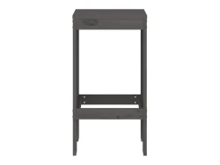 Banco*Bancos de bar 2 pcs 40x36x75 cm madeira de pinho maciça cinza PT434452 Cinzento