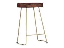 vidaxl Banco*Bancos de bar Gavin 2 pcs madeira mangueira maciça Natural claro
