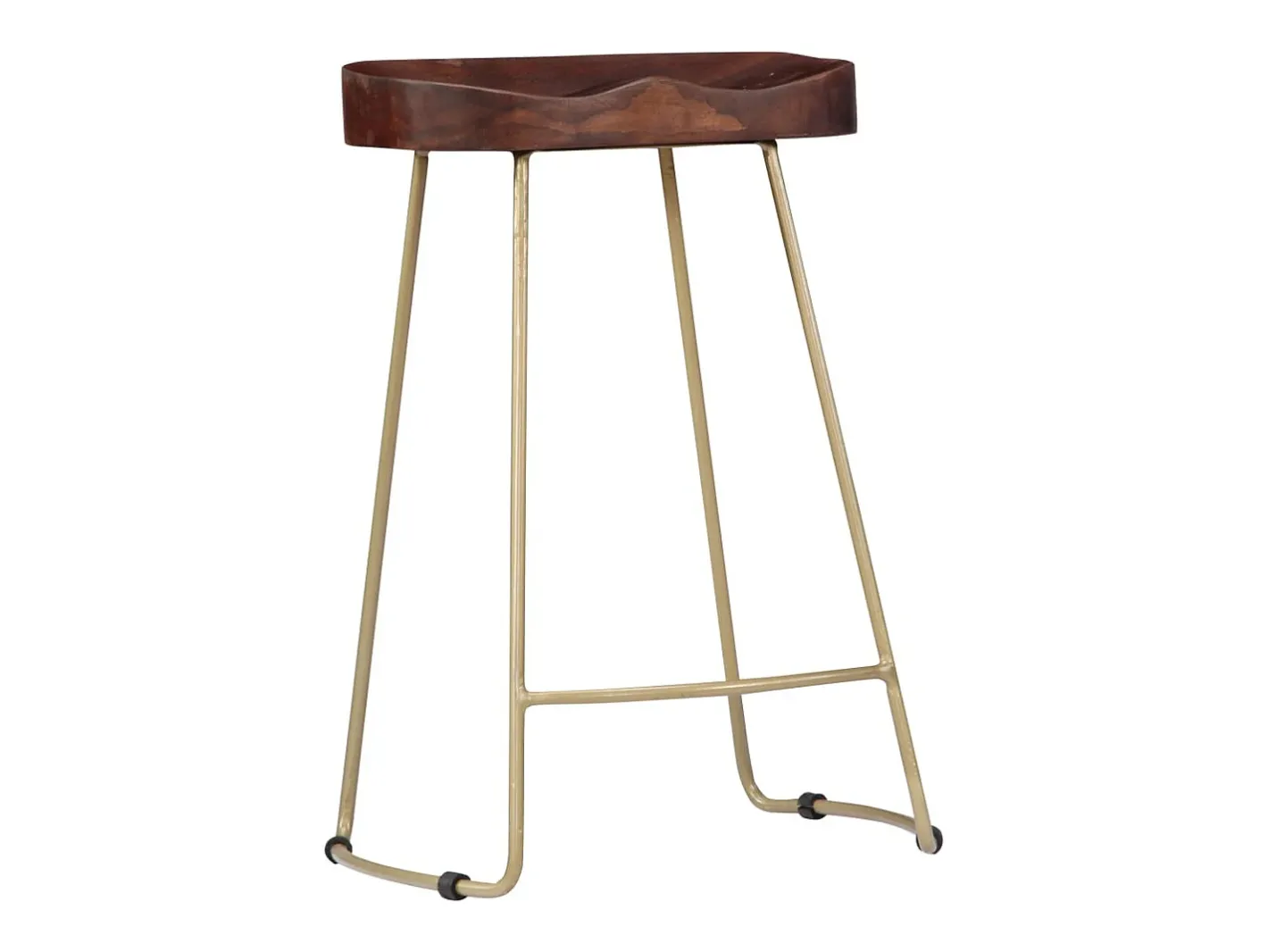 vidaxl Banco*Bancos de bar Gavin 2 pcs madeira mangueira maciça Natural claro