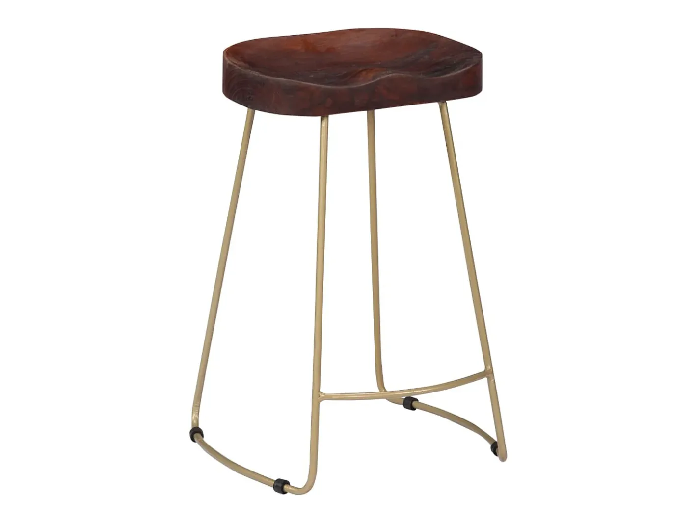vidaxl Banco*Bancos de bar Gavin 2 pcs madeira mangueira maciça Natural claro