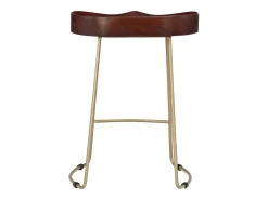 vidaxl Banco*Bancos de bar Gavin 2 pcs madeira mangueira maciça Natural claro