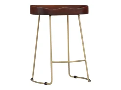 vidaxl Banco*Bancos de bar Gavin 2 pcs madeira mangueira maciça Natural claro