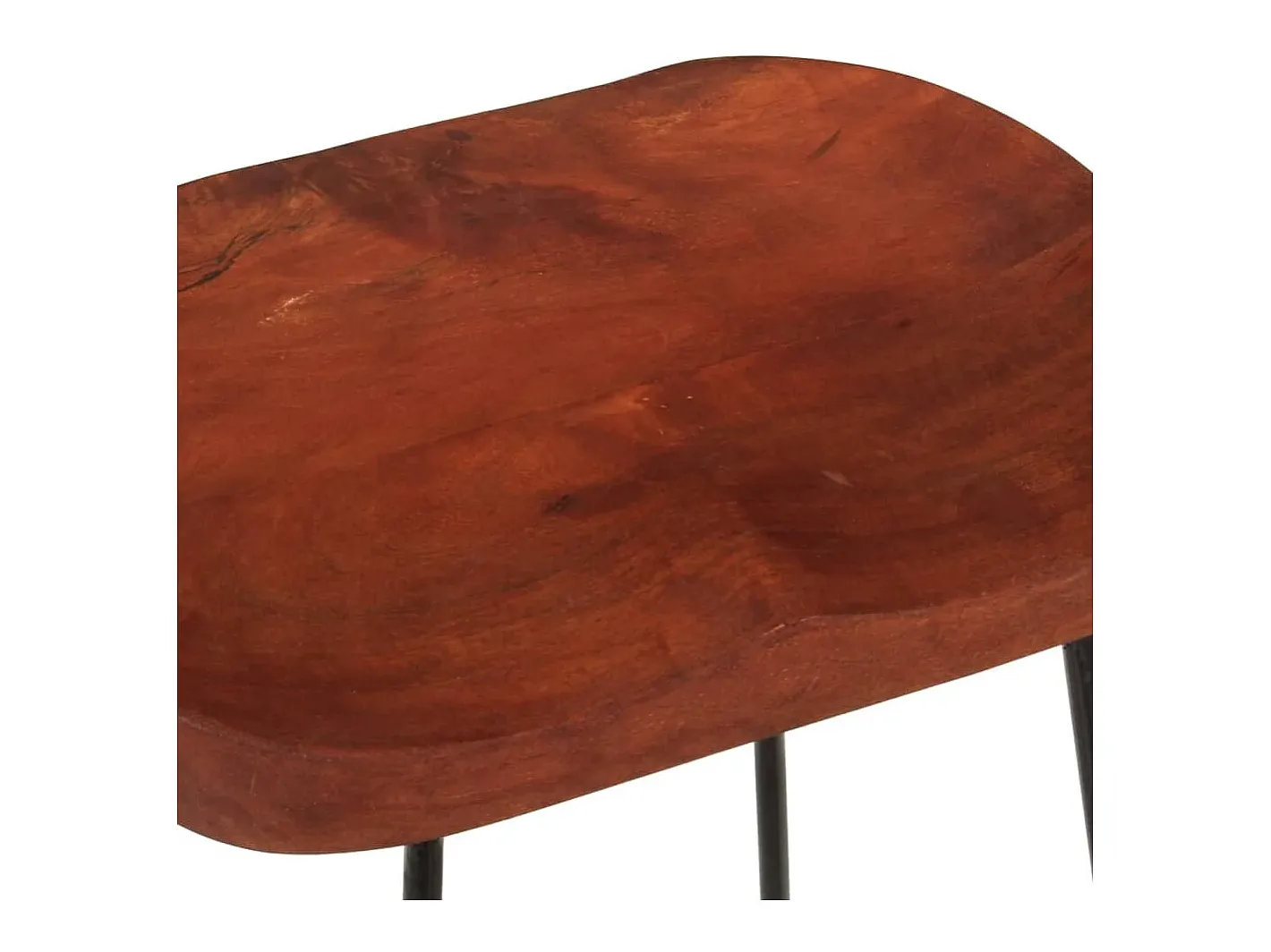 vidaxl Banco*Bancos de bar Gavin 2pcs 45x40x63cm madeira de mangueira maciça Natural claro