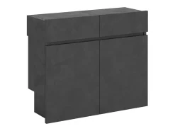 Sale Bancos inferior e superiorextensíveis 26x72/300 cm Evolve Antracite Espatulado extensões internas Consola