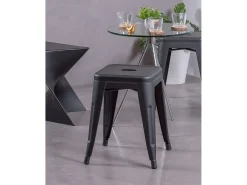Banqueta baixa em aço industrial (45cm) - Bistro -^Nest Dream Discount