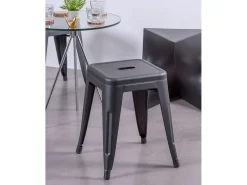Banqueta baixa em aço industrial (45cm) - Bistro -^Nest Dream Discount