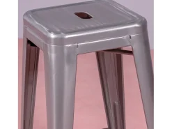 Discount Banqueta empilhável de metal em aço (68cm) - Bistro - Metal Banco