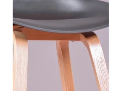 Banqueta nórdica com pernas em faia (63cm) - Daxer -*Nest Dream