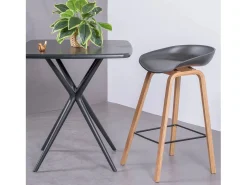 Banqueta nórdica com pernas em faia (63cm) - Daxer -*Nest Dream