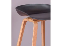 Banqueta nórdica com pés em madeira de faia (75cm) - Daxer -*Nest Dream Sale