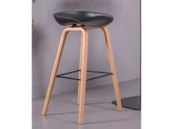 Banqueta nórdica com pés em madeira de faia (75cm) - Daxer -*Nest Dream Sale
