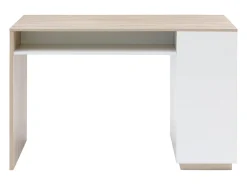 Bar com espaço para armazenamento - Branco e natural - ANOSKI*Vente-unique Online
