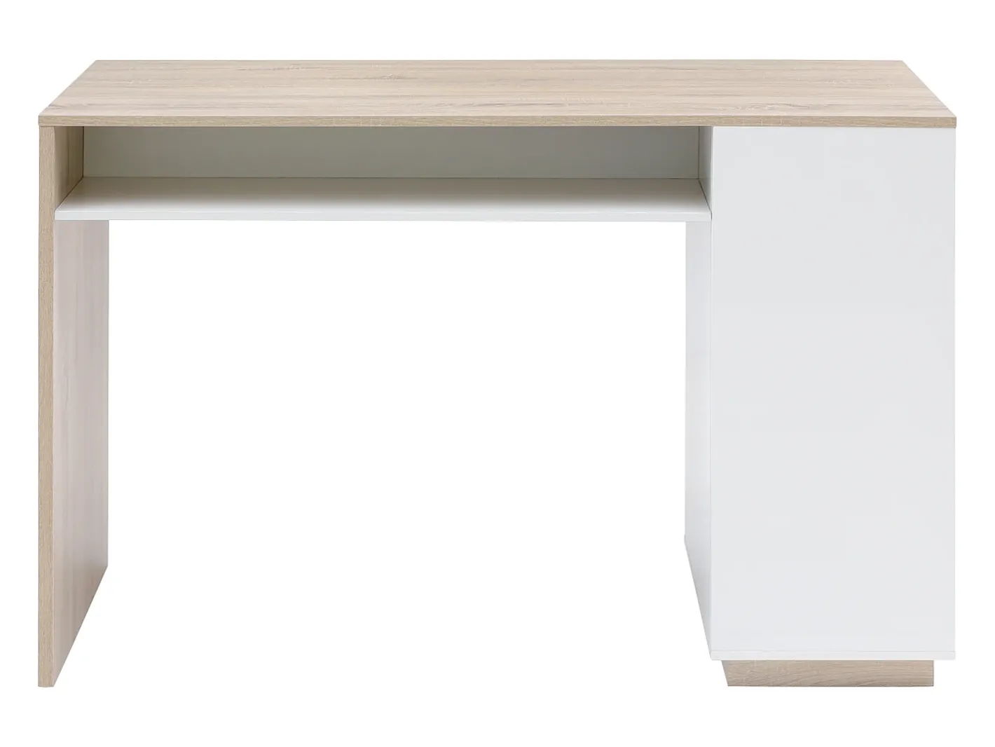Bar com espaço para armazenamento - Branco e natural - ANOSKI*Vente-unique Online